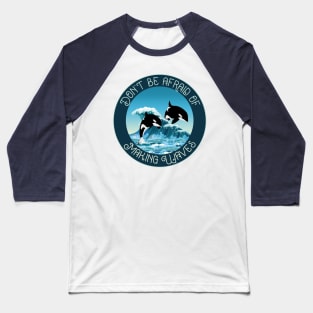 Orca Killer Whale, Making waves Baseball T-Shirt